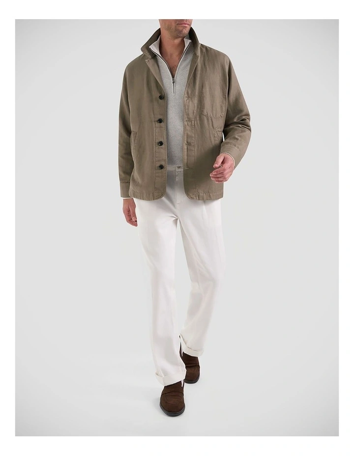 Henry Worker Jacket In Stone image 4