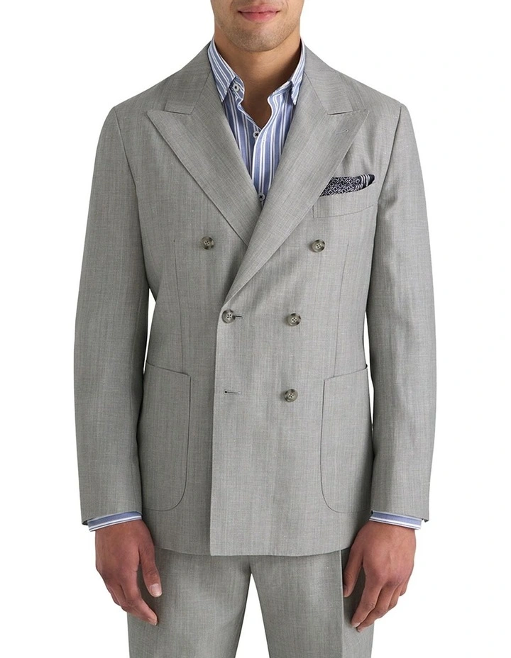 Hutchins DB Jacket in Light Grey image 4