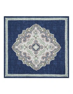 Lanzo Pocket Square In Navy Multi