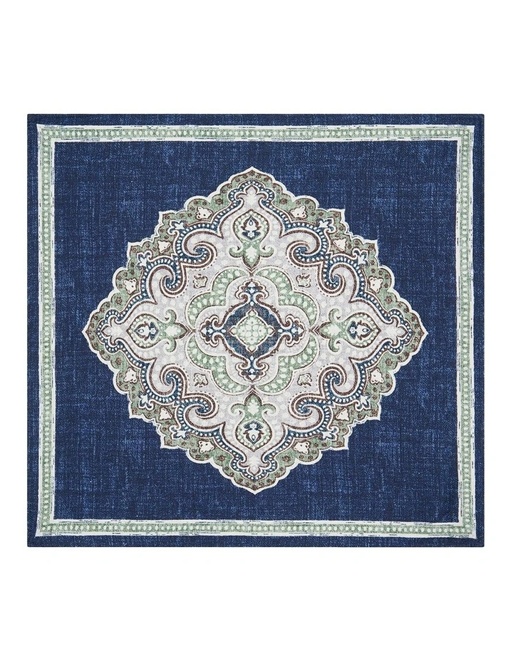 Lanzo Pocket Square In Navy Multi image 1