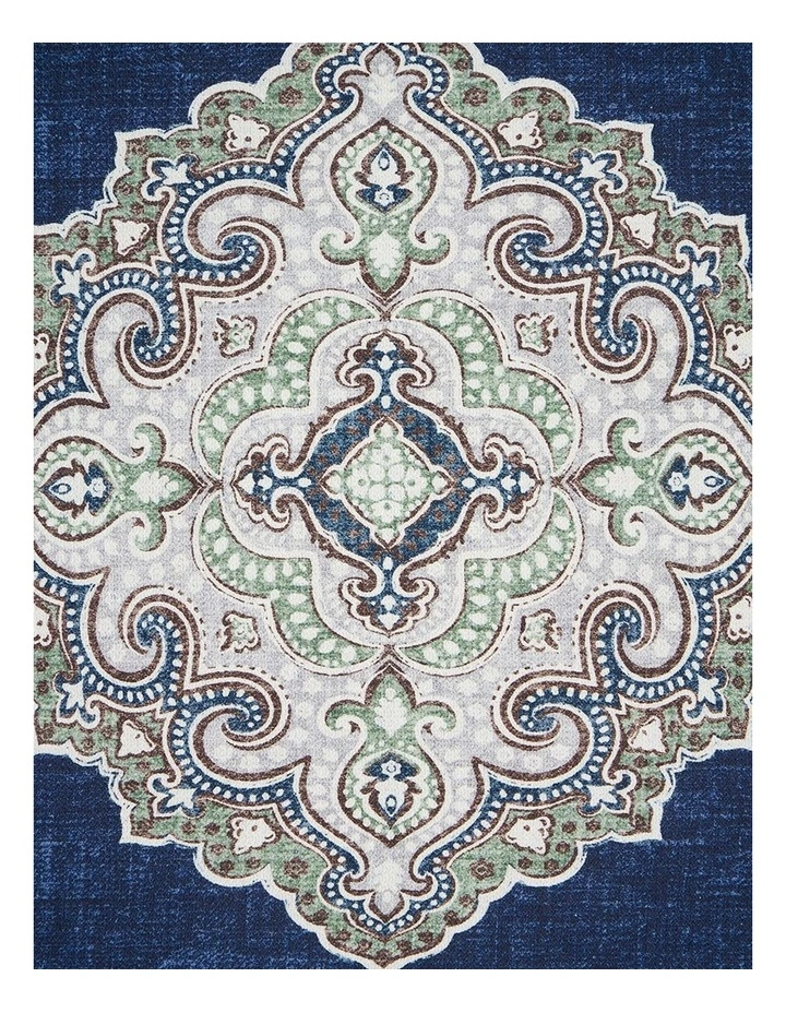 Lanzo Pocket Square In Navy Multi image 3