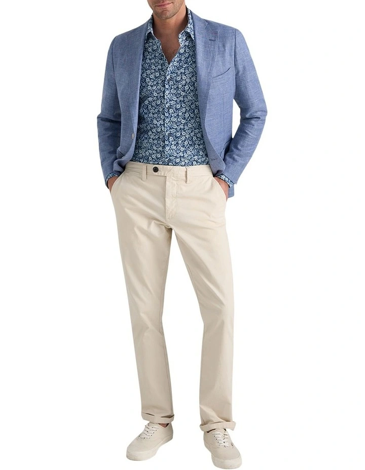 Marcio Floral Shirt in Navy White image 5