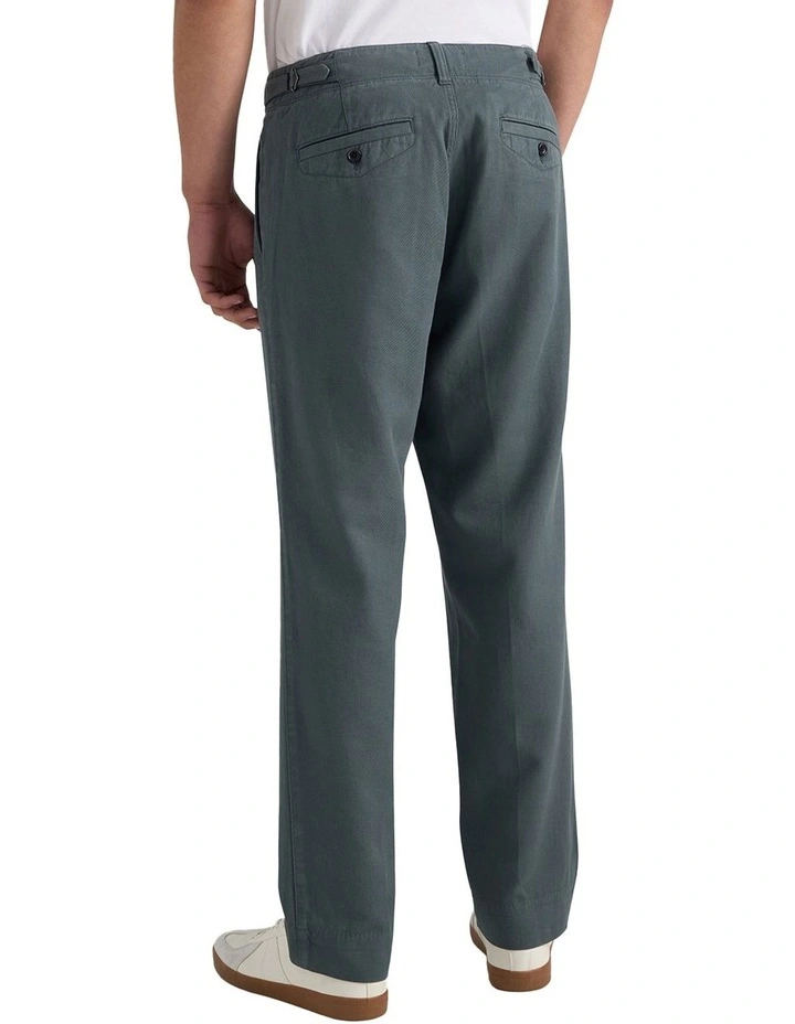 Marlon Side Tab Chino Pant in Green image 2