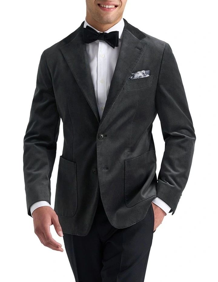 Mercury Velvet Jacket in Dark Pewter image 1