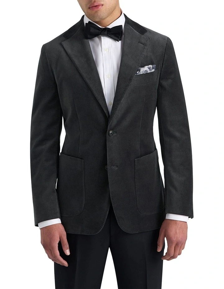 Mercury Velvet Jacket in Dark Pewter image 4