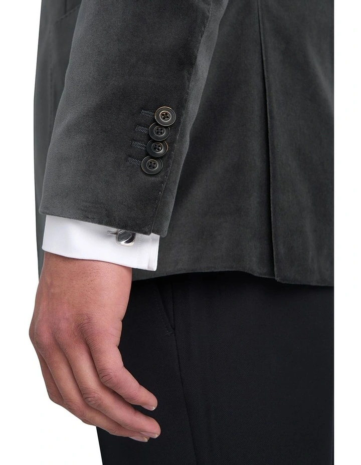 Mercury Velvet Jacket in Dark Pewter image 6