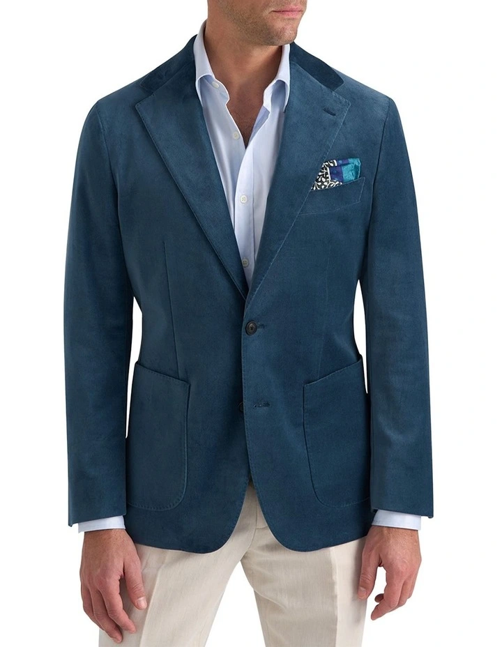 Mercury Velvet Jacket in Denim image 4