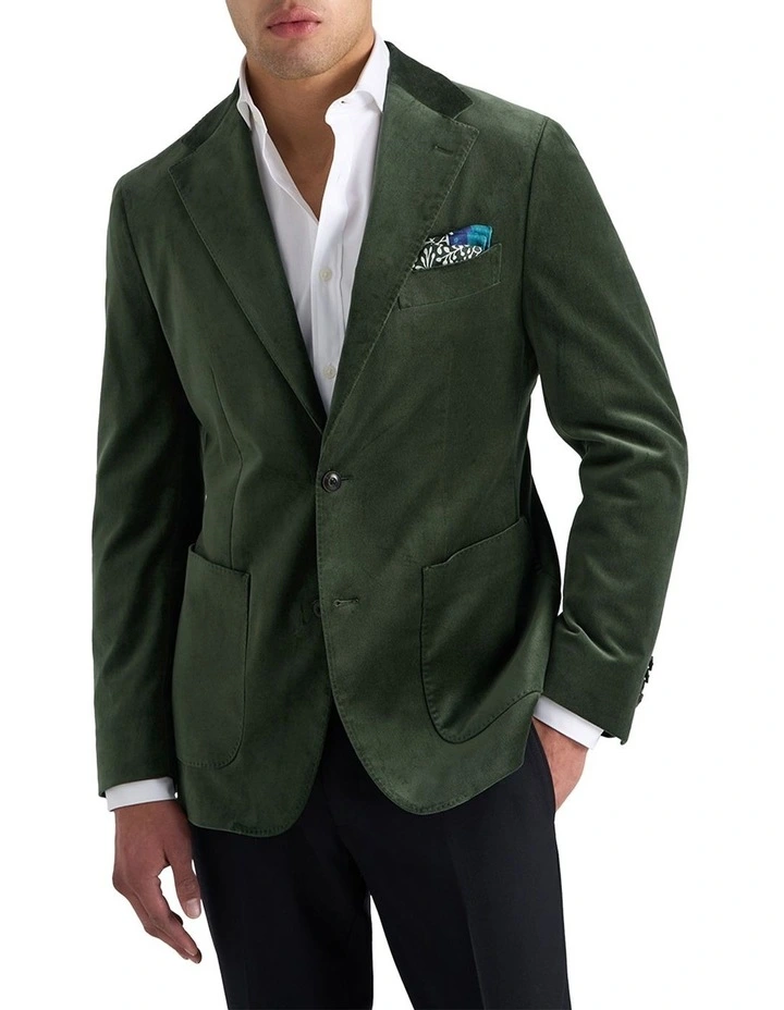 Mercury Velvet Jacket in Seagreen image 4