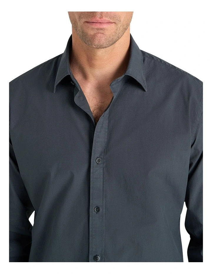Newman Shirt in Carbon image 4