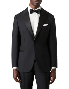 Black Wattle Tuxedo Jacket In Black