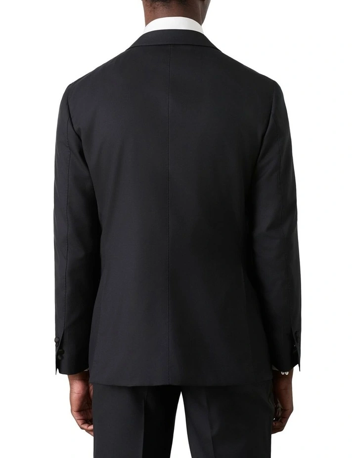 Black Wattle Tuxedo Jacket In Black image 4