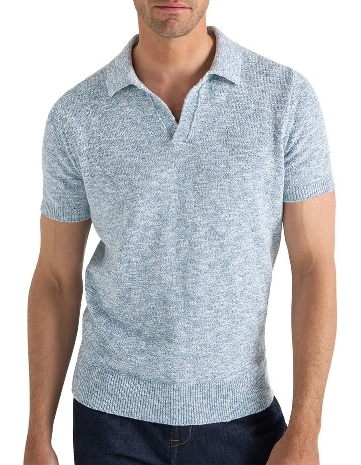 Strummer Polo in Blue Melange image 1