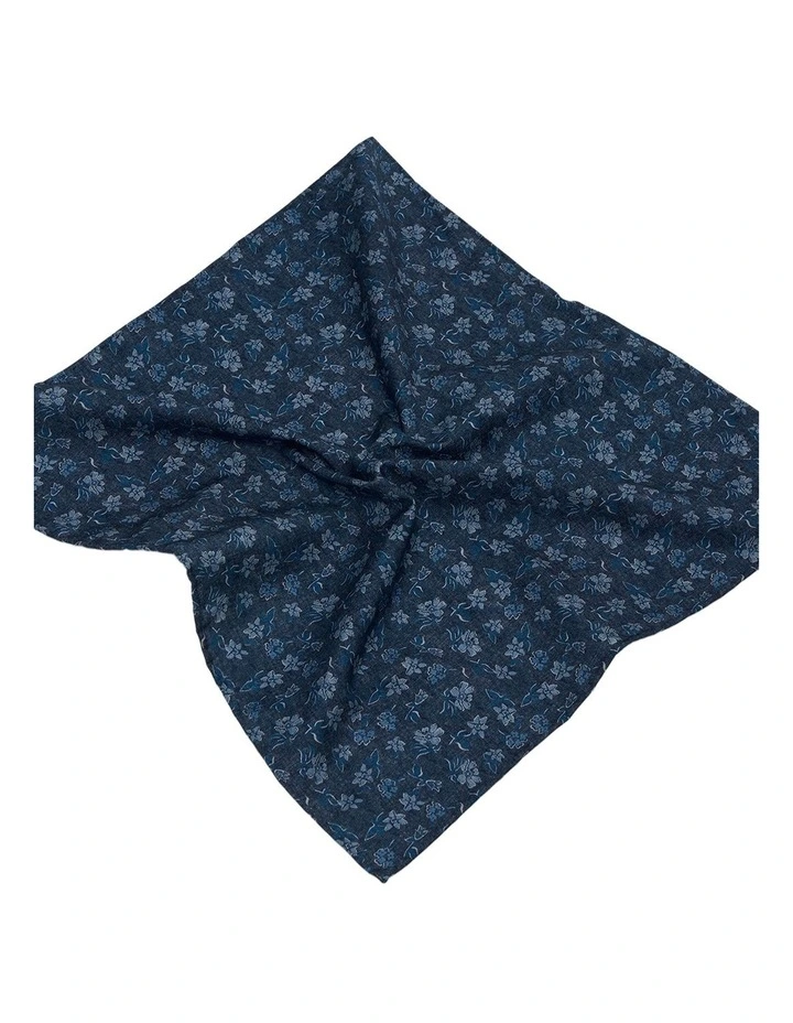 Watling Pocket Square in Navy Blue image 2