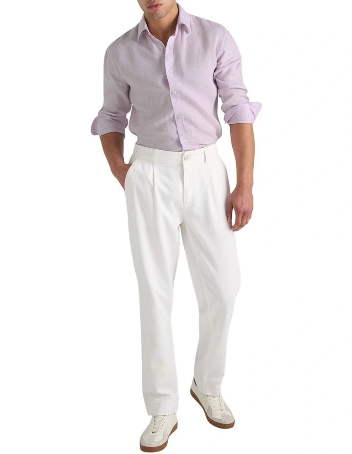 Bradfield Linen Shirt in Jacaranda image 5