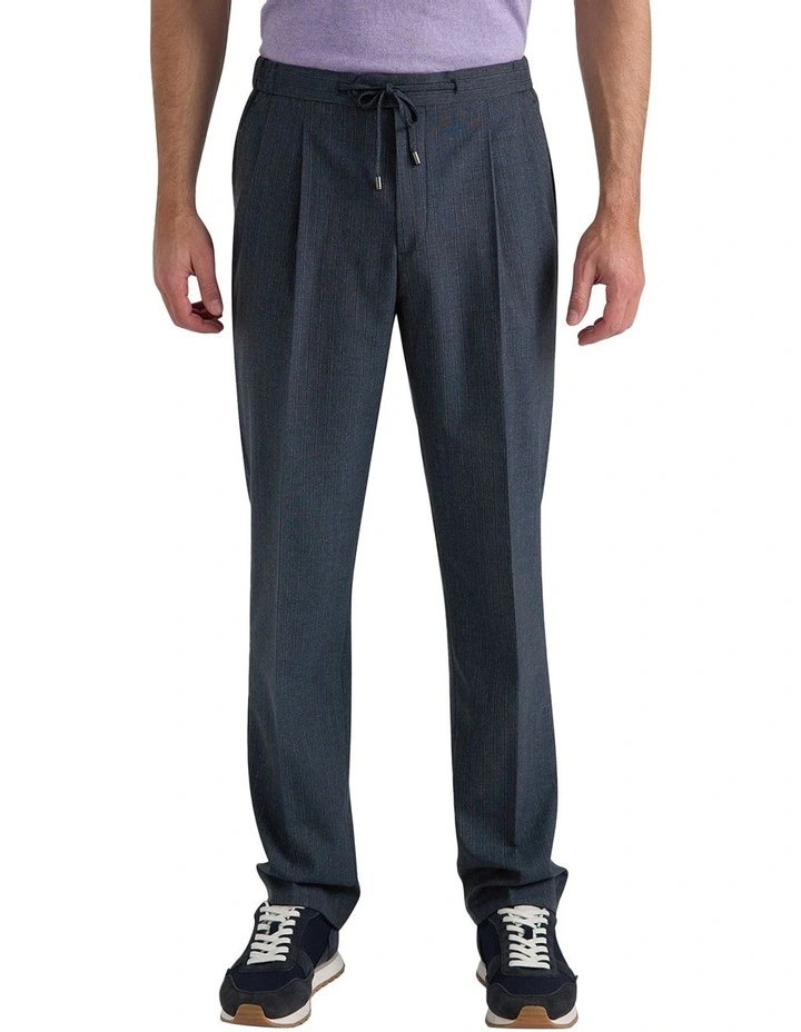 Brazza Drawstring Trouser In Navy image 1