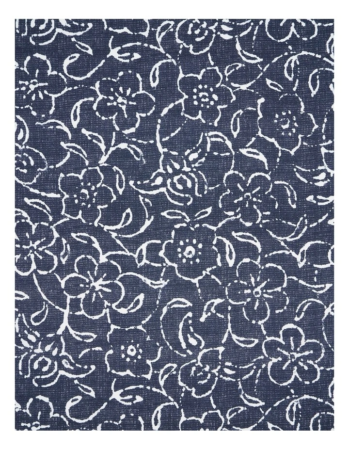 Volterra Pocket Square In Navy White image 3
