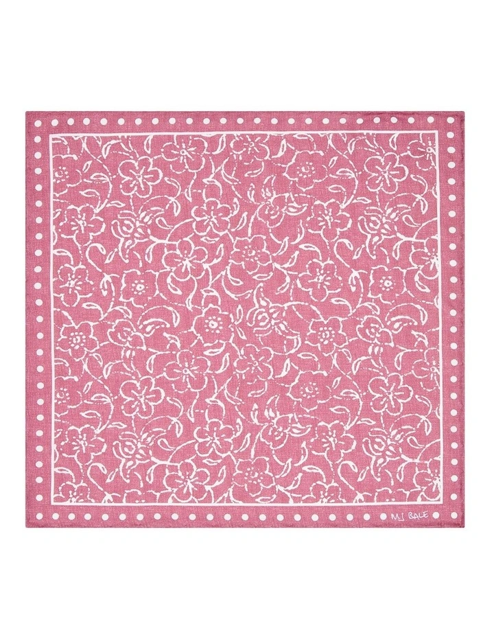 Volterra Pocket Square in Soft Cherry image 1