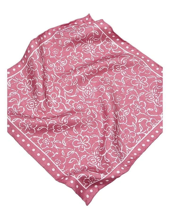 Volterra Pocket Square in Soft Cherry image 2