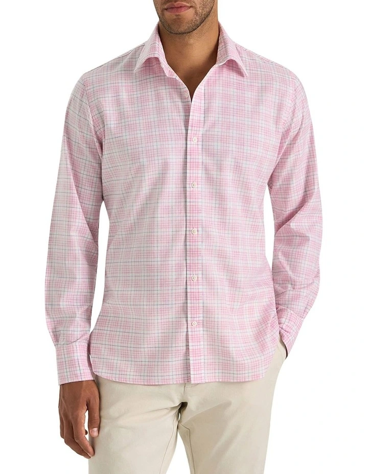Austin Check Shirt in Pink image 1