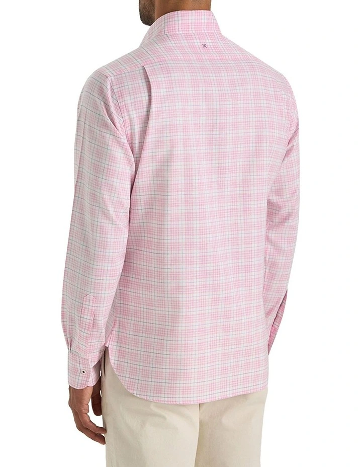 Austin Check Shirt in Pink image 3