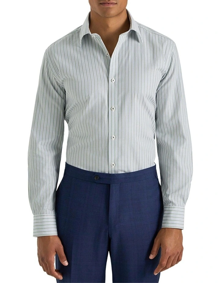 Bowen Shirt in Light Seagrass Navy image 1