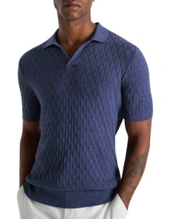 Brodie Polo in Indigo