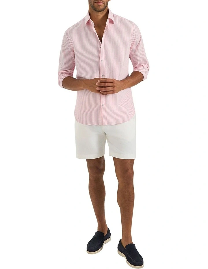 Martelly Stripe Shirt in Rivera Pink image 5