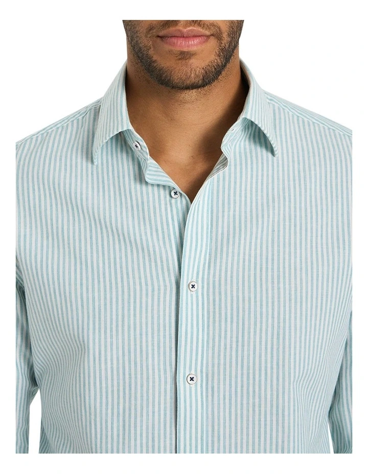 Martelly Stripe Shirt in Washed Coastal Pine image 3