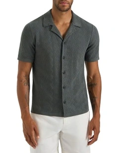 Paz Knit Shirt in Dark Sage