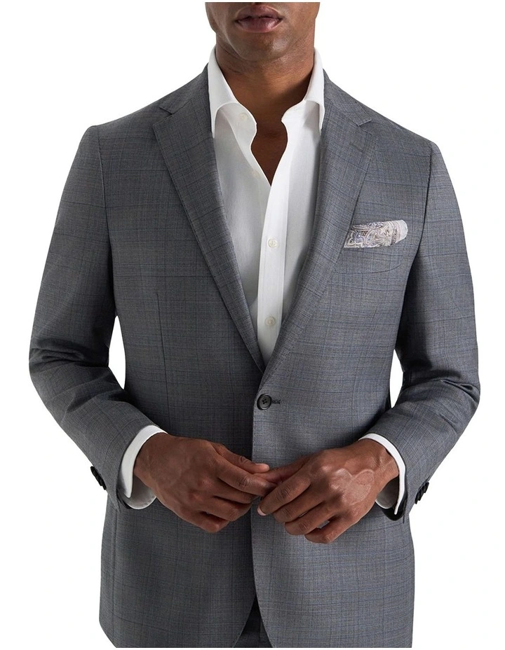 Roman Jacket In Grey Blue image 2