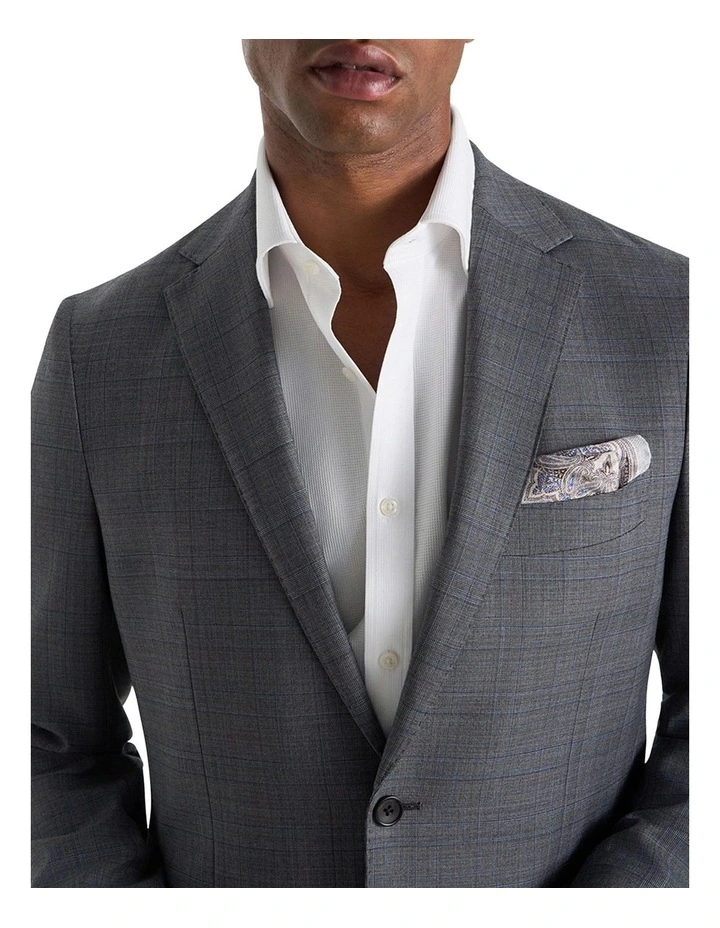 Roman Jacket In Grey Blue image 5