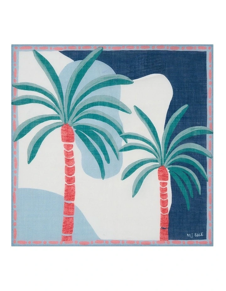 San Juan Pocket Square in Sky Navy image 1