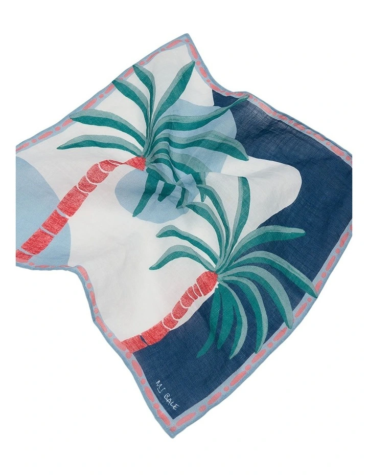 San Juan Pocket Square in Sky Navy image 2
