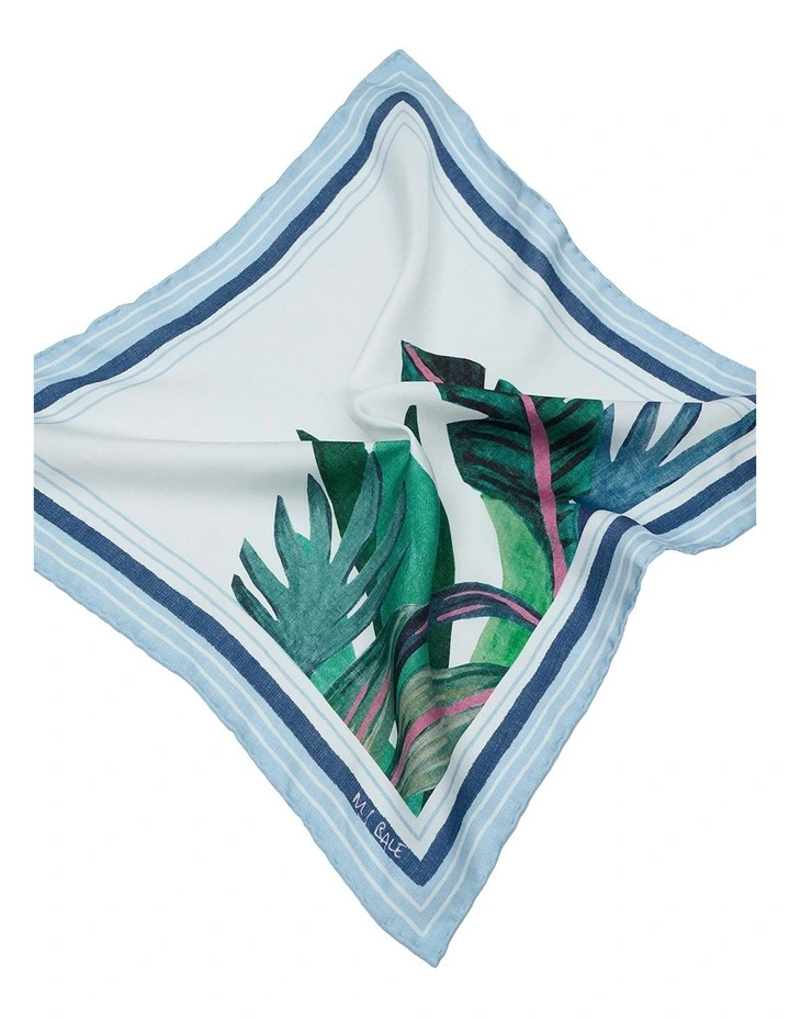 Saint Tropez Pocket Square in White image 2