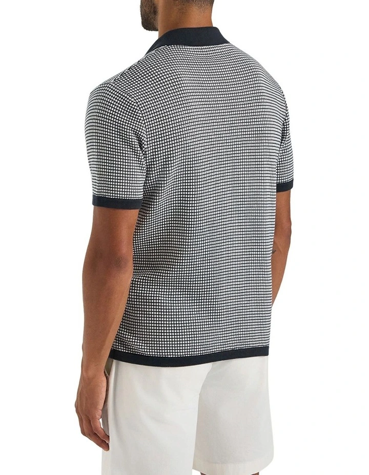Sutton Knit Shirt in Navy image 2