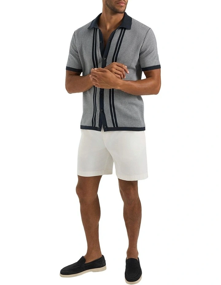 Sutton Knit Shirt in Navy image 5