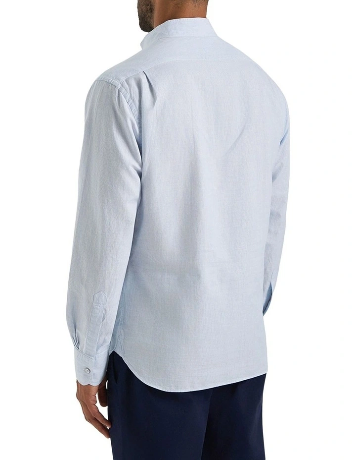 Valencia Micro Stripe Shirt in Sky image 2