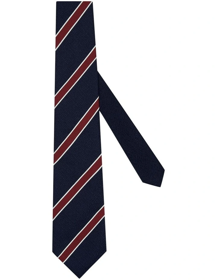 Vellucci Tie in Navy Red image 1