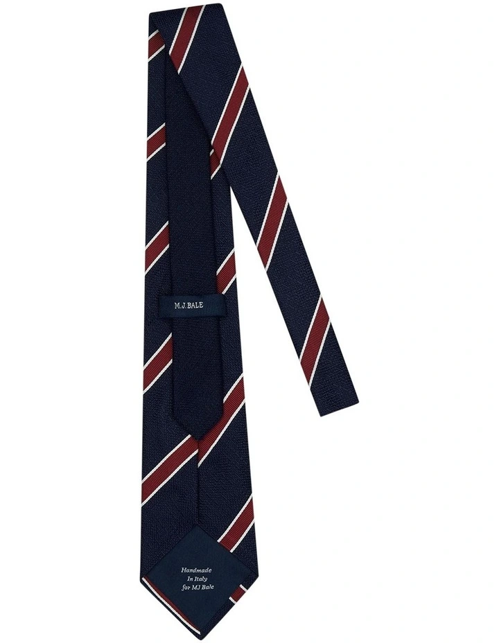 Vellucci Tie in Navy Red image 2