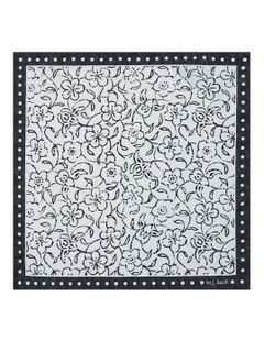Volterra Pocket Square In Charcoal
