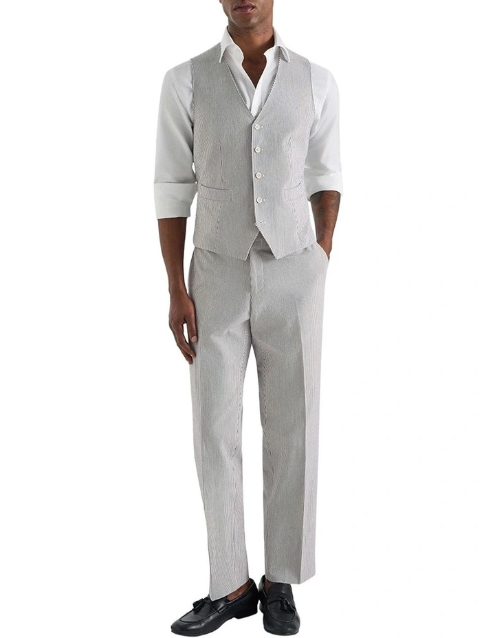 Chipperfield Trouser In Charcoal White image 3