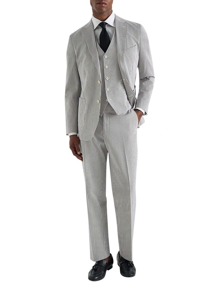 Chipperfield Waistcoat In Charcoal White image 2