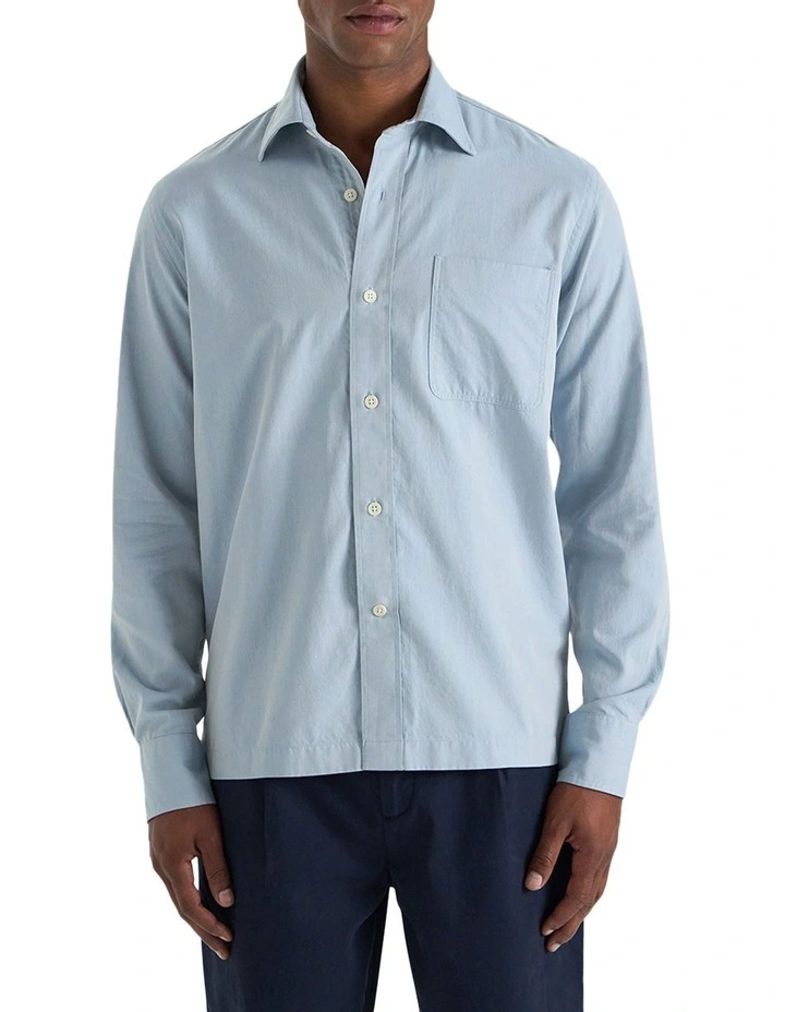 Colleoni Worker Shirt in Blue image 2