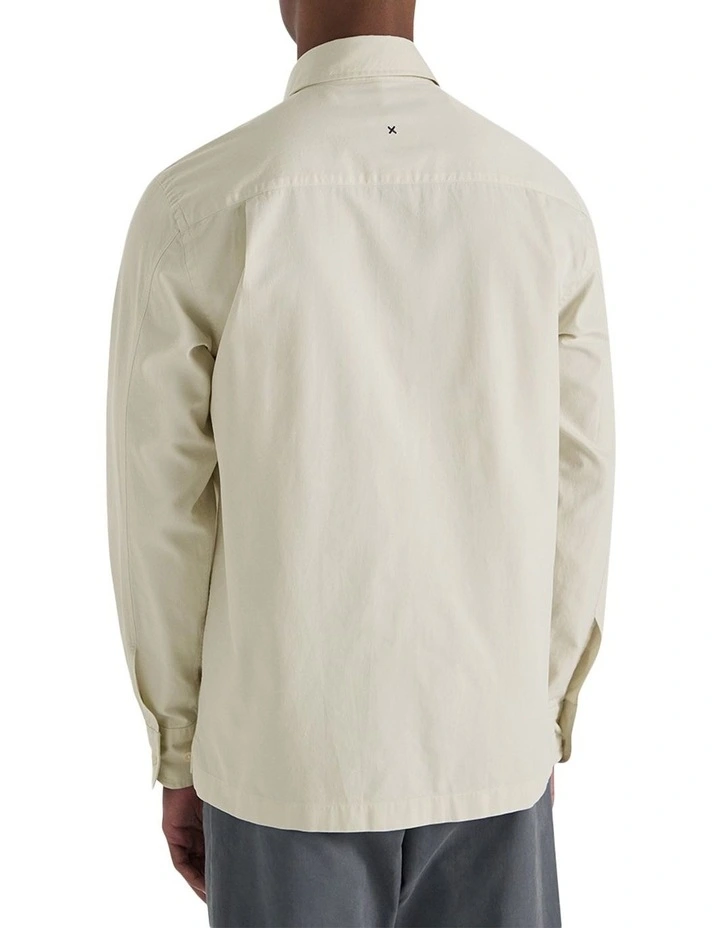 Colleoni Worker Shirt in Neutral image 3