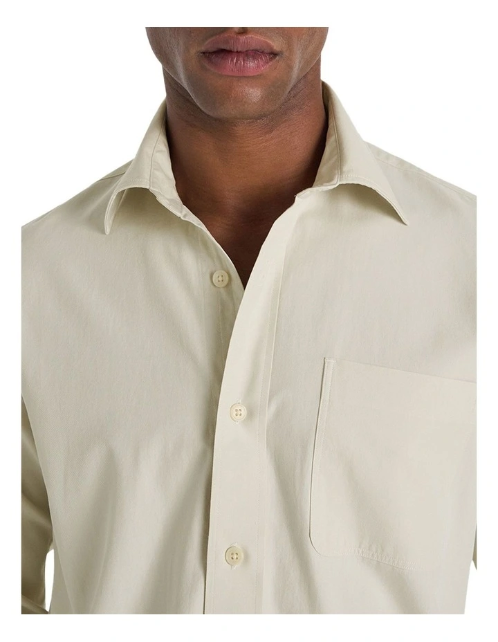 Colleoni Worker Shirt in Neutral image 4