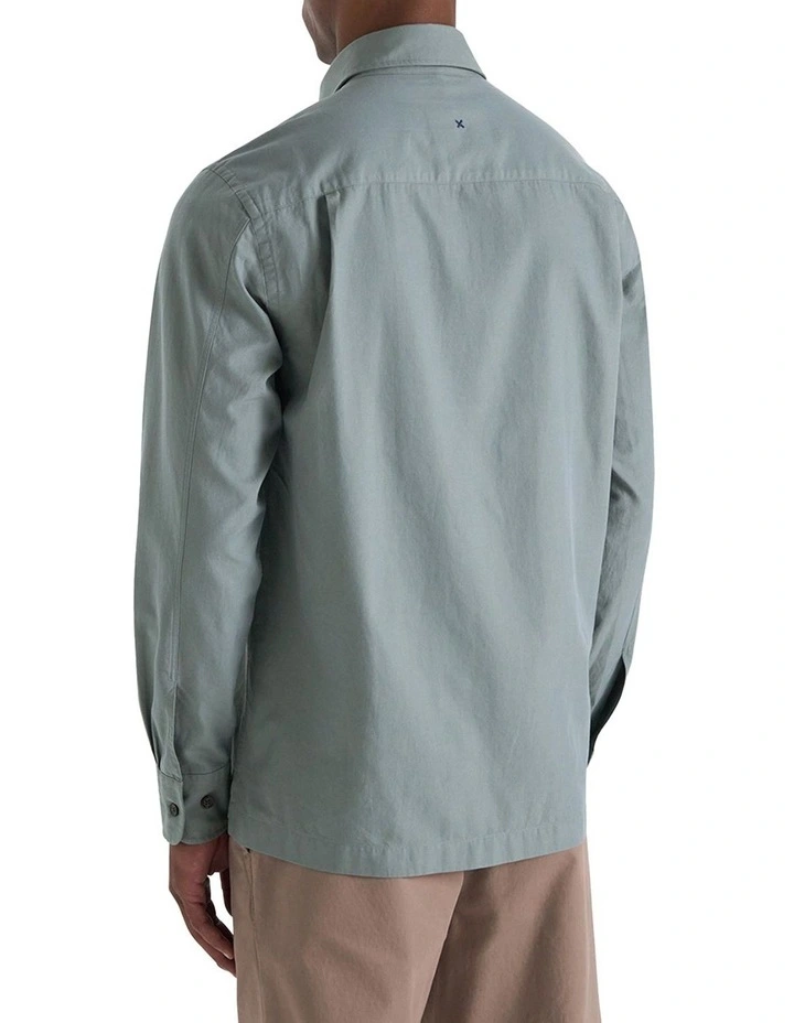 Colleoni Worker Shirt in Green image 3