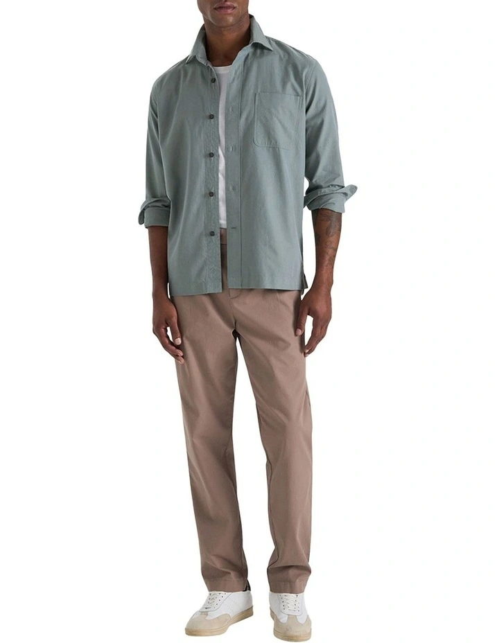 Colleoni Worker Shirt in Green image 5