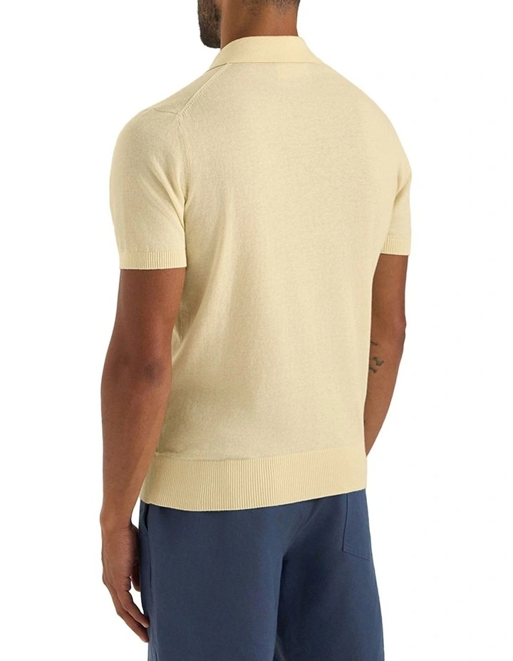 Dickie Knit Polo In Sunrise image 2