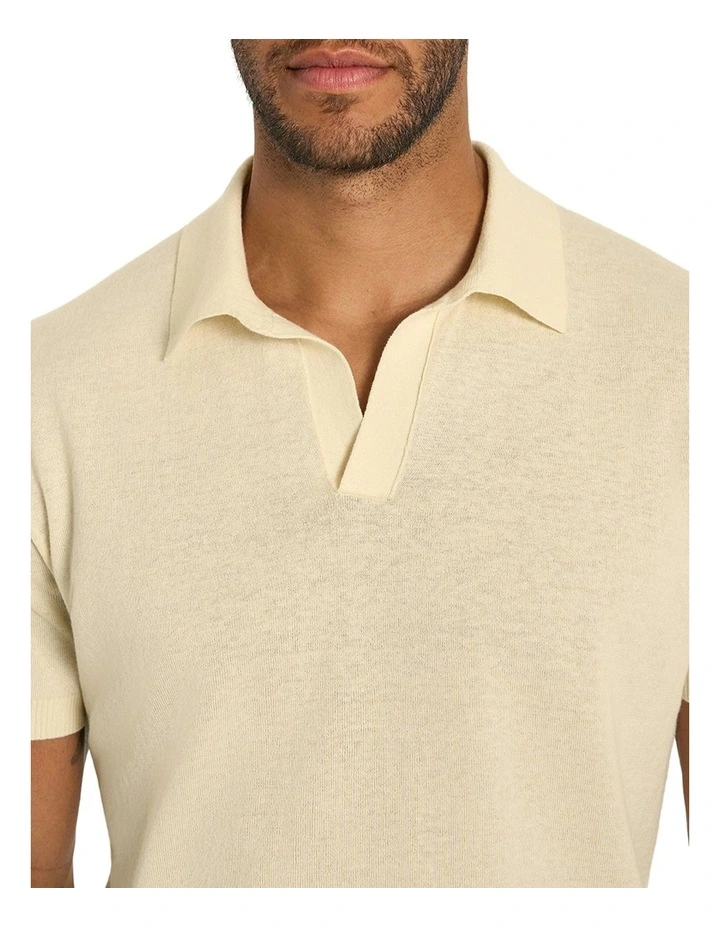 Dickie Knit Polo In Sunrise image 3