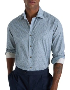 Freeman Printed Shirt In Denim